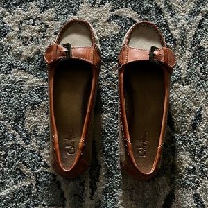 Cole Haan leather and suede flats